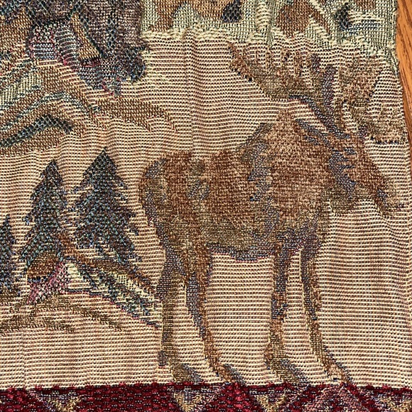 moose bear mountain scene tapestry placemats set of 4 - Picture 7 of 10